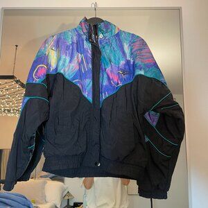 Vintage Reebok retro watercolor windbreaker jacket size S